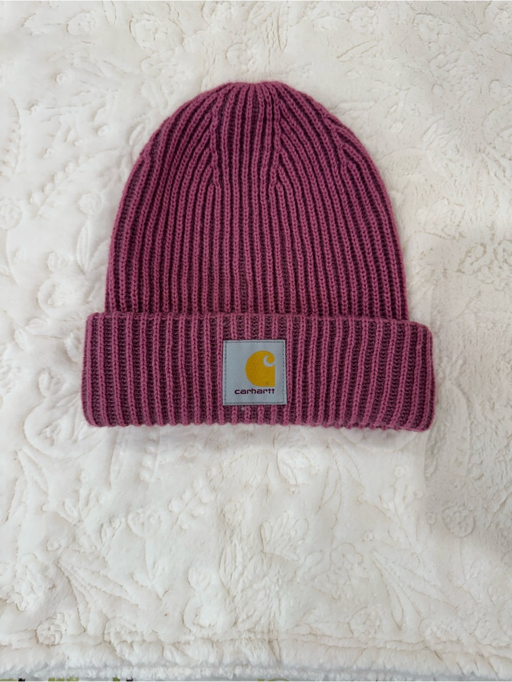 Carhartt Ribbed Cuff Beanie - Dusty Mauve
